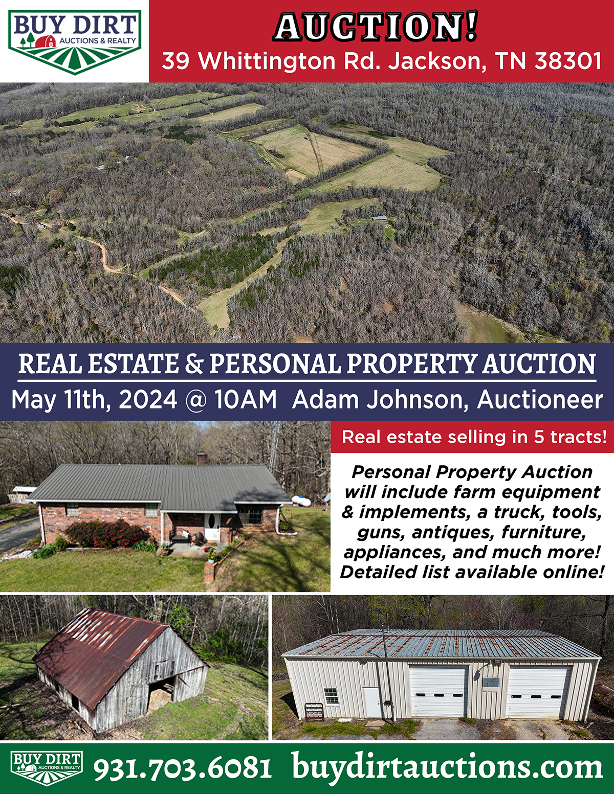 Current Tennessee Rural & Farmland Auctions Buy Dirt Auctions & Realty